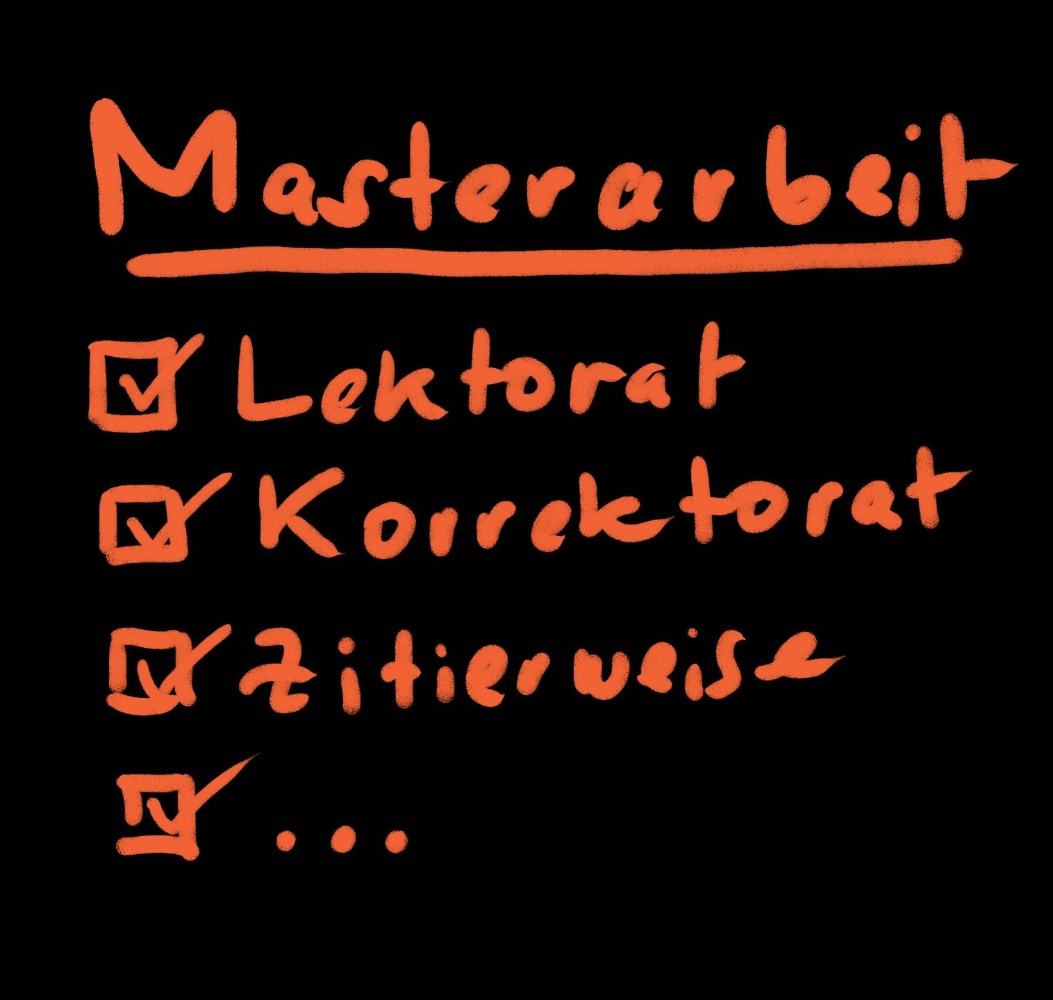 Lektorat Masterarbeit