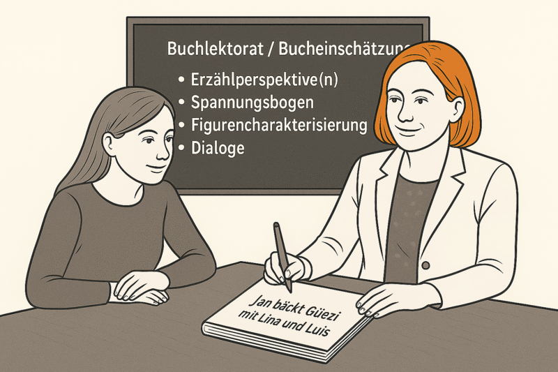 Zwei Frauen bei Lektorat und Korrektorat Beratung in Bern.